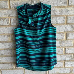 J. Crew Button Up Sleeveless Blouse Women's Size 2.